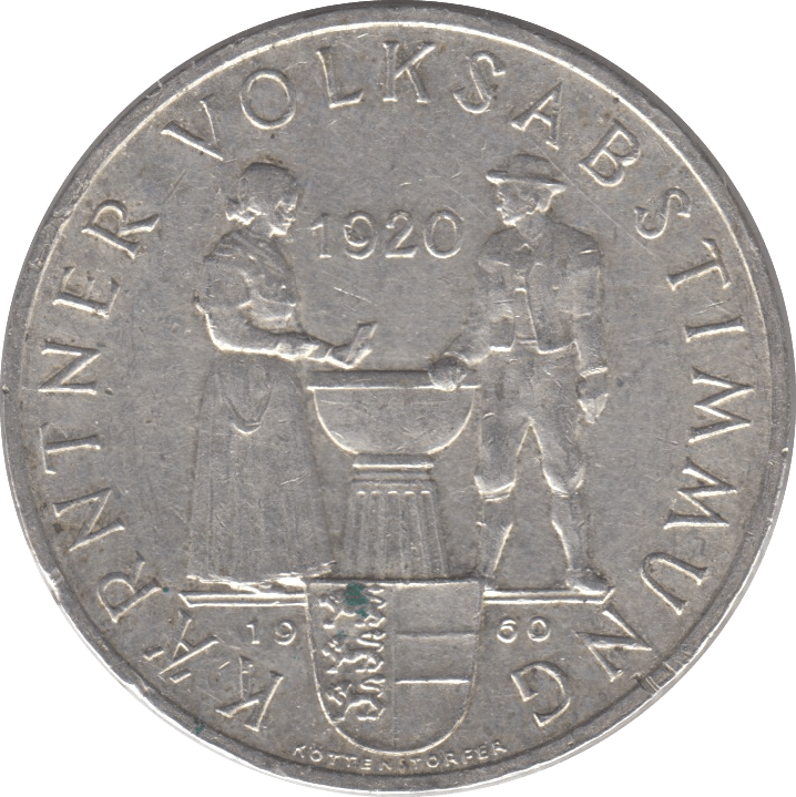 1920 SILVER 25 SCHILLING AUSTRIA - SILVER WORLD COINS - Cambridgeshire Coins