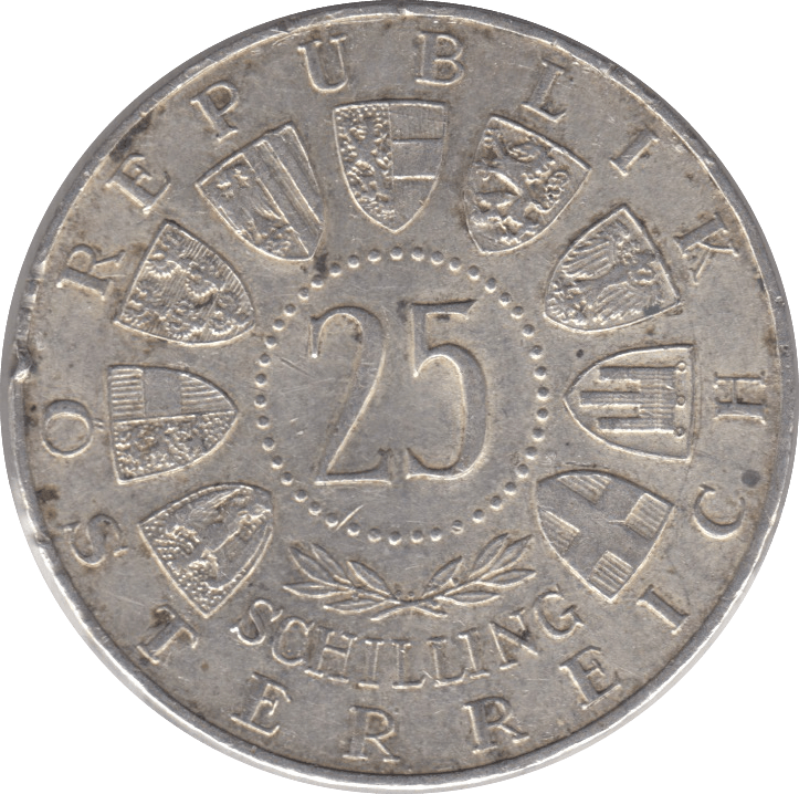 1920 SILVER 25 SCHILLING AUSTRIA - SILVER WORLD COINS - Cambridgeshire Coins