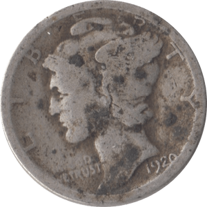 1920 SILVER DIME USA - WORLD SILVER COINS - Cambridgeshire Coins
