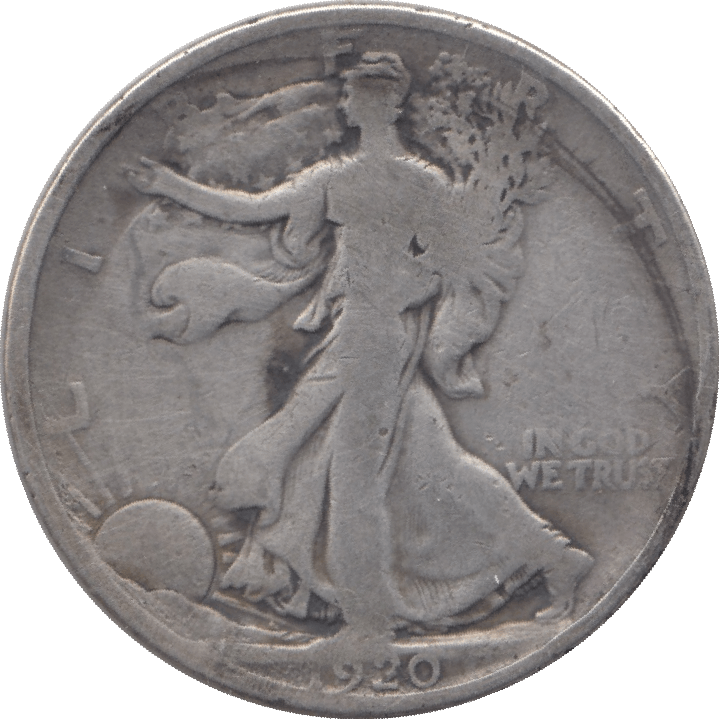 1920 SILVER HALF DOLLAR USA - SILVER WORLD COINS - Cambridgeshire Coins
