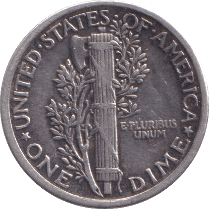 1920 SILVER ONE DIME USA - SILVER WORLD COINS - Cambridgeshire Coins
