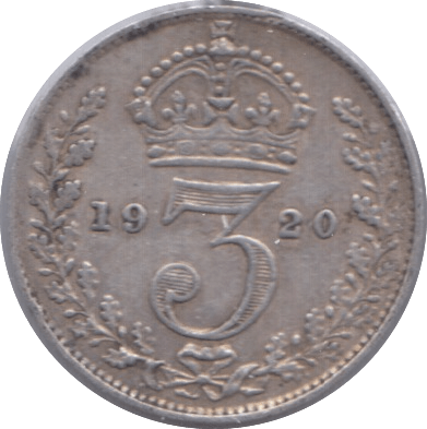 1920 SILVER THREEPENCE ( GF ) 6 - Threepence - Cambridgeshire Coins