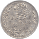 1920 THREEPENCE ( EF ) 23 - Threepence - Cambridgeshire Coins