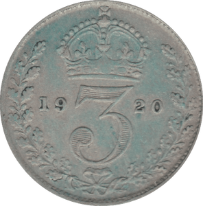 1920 THREEPENCE ( F ) - Threepence - Cambridgeshire Coins