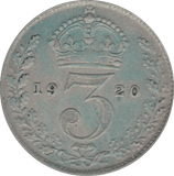 1920 THREEPENCE ( F ) - Threepence - Cambridgeshire Coins