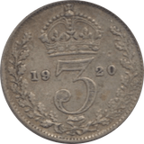 1920 THREEPENCE ( FINE ) - Threepence - Cambridgeshire Coins