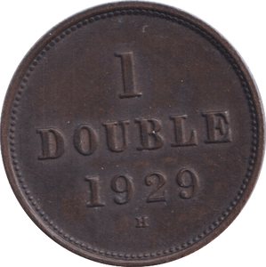 1921 1 DOUBLE GUERNSEY - WORLD COINS - Cambridgeshire Coins