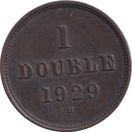 1921 1 DOUBLE GUERNSEY - WORLD COINS - Cambridgeshire Coins