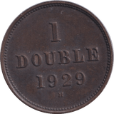 1921 1 DOUBLE GUERNSEY - WORLD COINS - Cambridgeshire Coins
