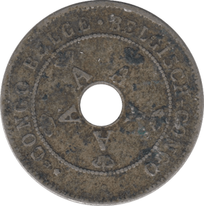 1921 10 CENTS BELGIAN CONGO - WORLD COINS - Cambridgeshire Coins
