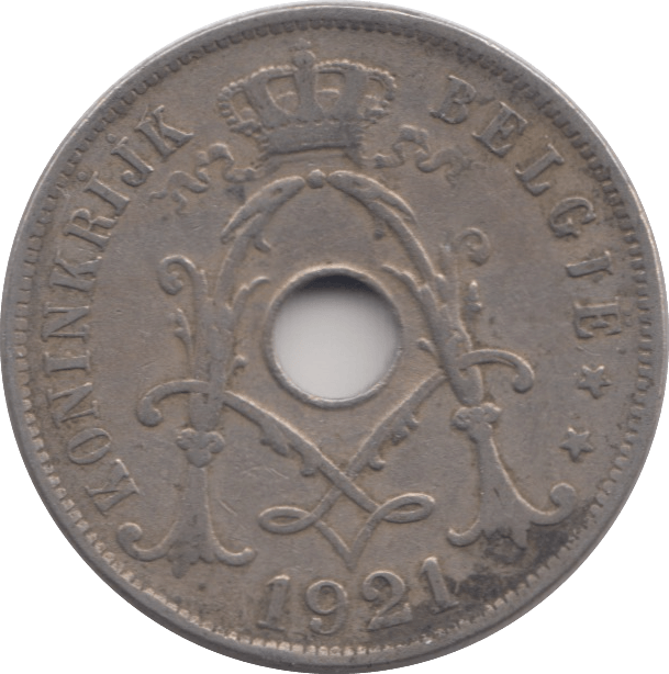 1921 BELGIUM 25 CENT - WORLD COINS - Cambridgeshire Coins