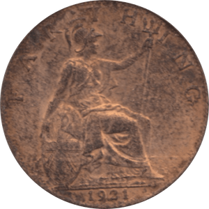 1921 FARTHING 2 ( UNC ) 48 - Farthing - Cambridgeshire Coins