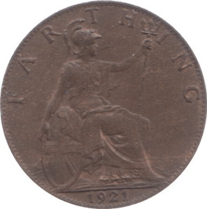 1921 FARTHING ( AUNC ) 3 - Farthing - Cambridgeshire Coins