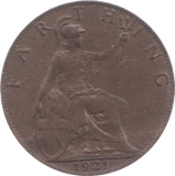 1921 FARTHING ( AUNC ) 3 - Farthing - Cambridgeshire Coins