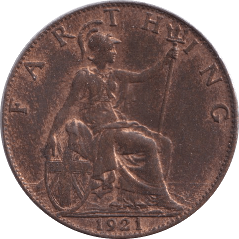 1921 FARTHING ( UNC ) - Farthing - Cambridgeshire Coins