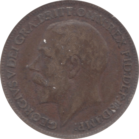 1921 FARTHING ( VF ) 23 - Farthing - Cambridgeshire Coins