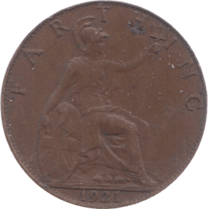 1921 FARTHING ( VF ) 3 - Farthing - Cambridgeshire Coins