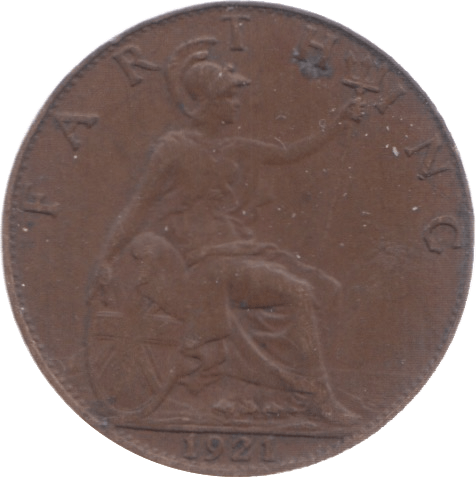 1921 FARTHING ( VF ) 3 - Farthing - Cambridgeshire Coins