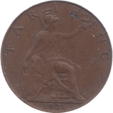 1921 FARTHING ( VF ) 3 - Farthing - Cambridgeshire Coins