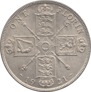 1921 FLORIN ( EF ) - FLORIN - Cambridgeshire Coins