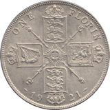 1921 FLORIN ( EF ) - FLORIN - Cambridgeshire Coins