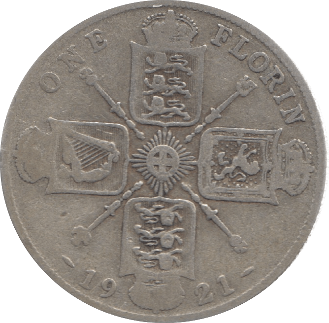 1921 FLORIN ( NF ) 25 - Florin - Cambridgeshire Coins
