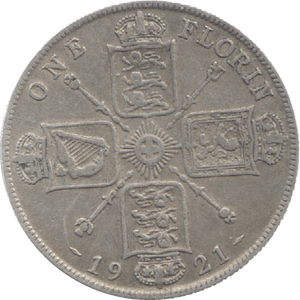 1921 FLORIN ( VF ) 6 - Florin - Cambridgeshire Coins