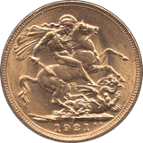 1921 GOLD SOVEREIGN ( AUNC ) PERTH MINT - Sovereign - Cambridgeshire Coins