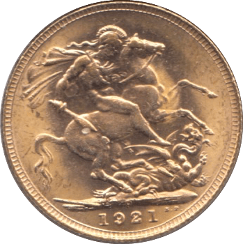 1921 GOLD SOVEREIGN ( UNC ) PERTH MINT - Sovereign - Cambridgeshire Coins