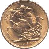 1921 GOLD SOVEREIGN ( UNC ) PERTH MINT - Sovereign - Cambridgeshire Coins