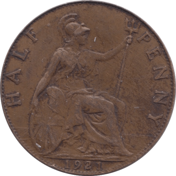 1921 HALF PENNY ( EF ) - Halfpenny - Cambridgeshire Coins