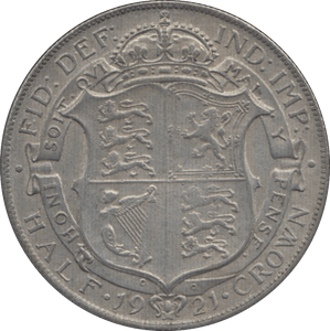 1921 HALFCROWN ( EF ) 1 - Halfcrown - Cambridgeshire Coins