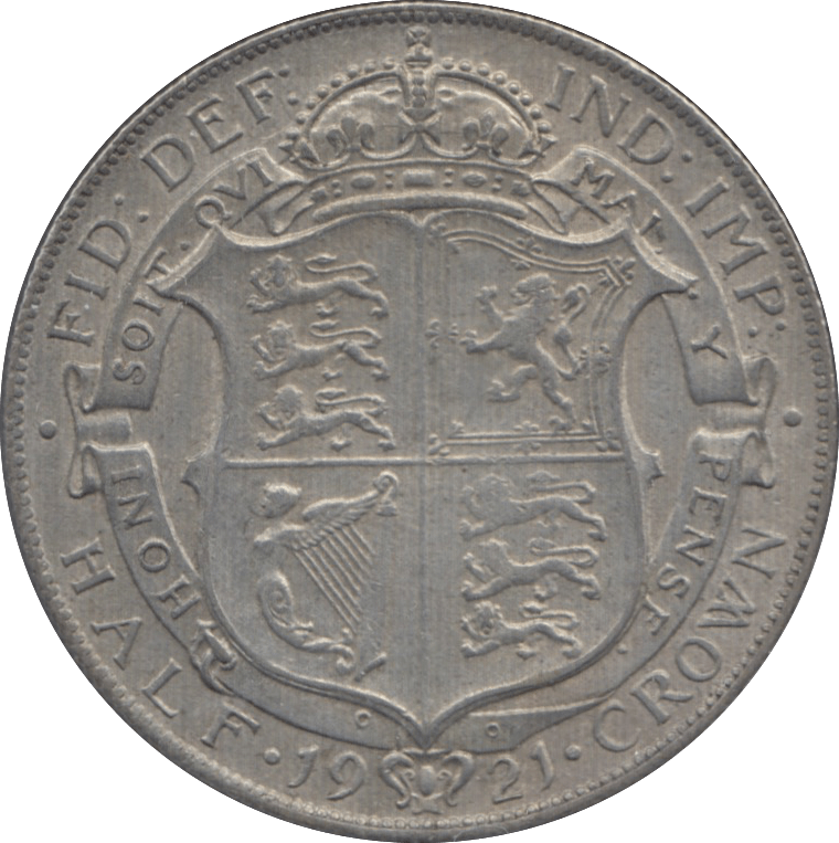 1921 HALFCROWN ( EF ) 1 - Halfcrown - Cambridgeshire Coins