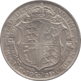 1921 HALFCROWN ( EF ) 7 - Halfcrown - Cambridgeshire Coins