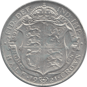 1921 HALFCROWN ( EF ) - Halfcrown - Cambridgeshire Coins