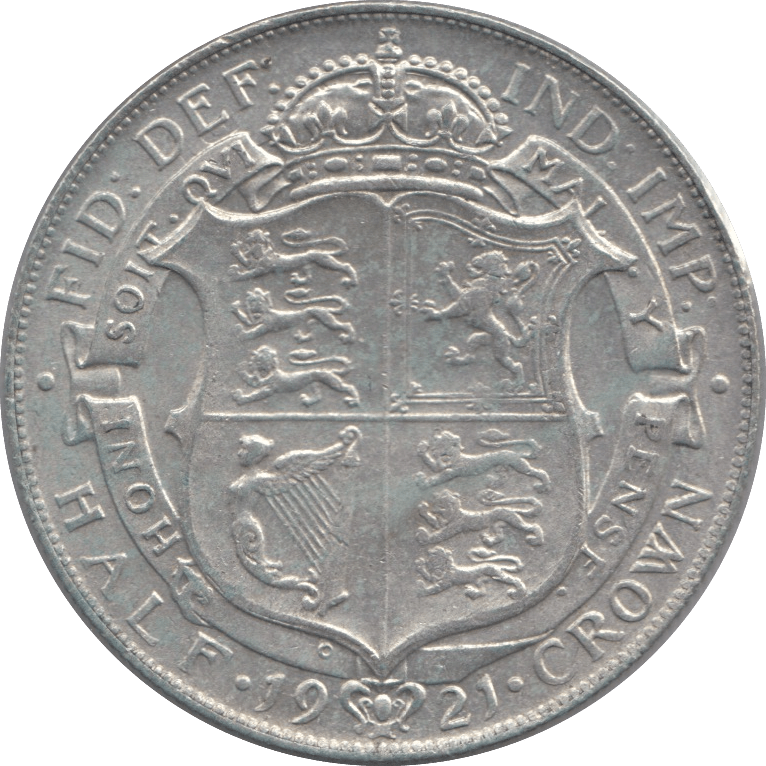 1921 HALFCROWN ( EF ) - Halfcrown - Cambridgeshire Coins