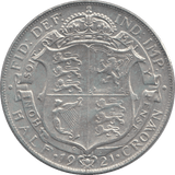 1921 HALFCROWN ( EF ) - Halfcrown - Cambridgeshire Coins