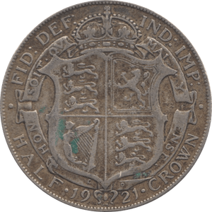 1921 HALFCROWN ( FINE ) 4 - Halfcrown - Cambridgeshire Coins