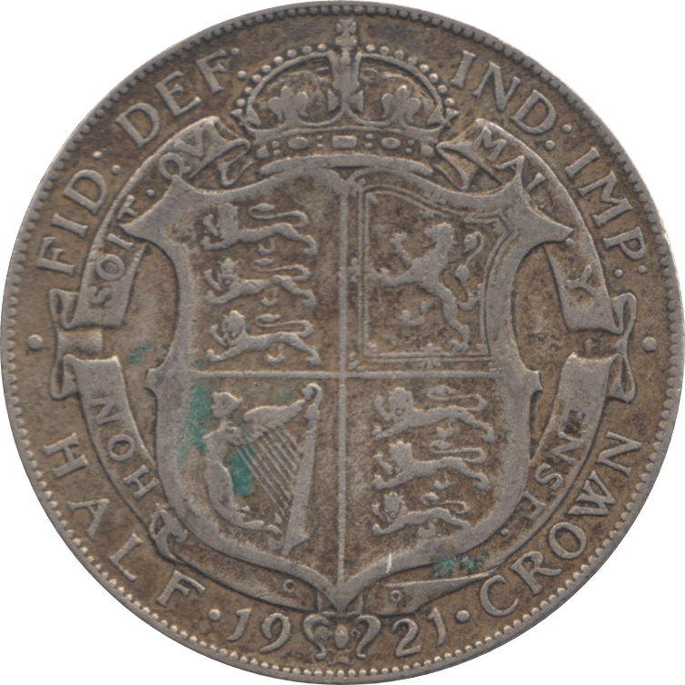 1921 HALFCROWN ( FINE ) 4 - Halfcrown - Cambridgeshire Coins