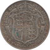 1921 HALFCROWN ( FINE ) 4 - Halfcrown - Cambridgeshire Coins