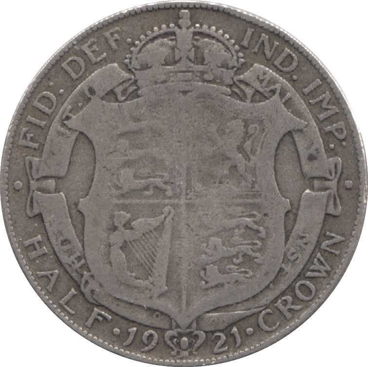 1921 HALFCROWN ( FINE ) 6 - Halfcrown - Cambridgeshire Coins