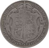 1921 HALFCROWN ( FINE ) 6 - Halfcrown - Cambridgeshire Coins