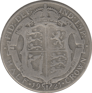 1921 HALFCROWN ( FINE ) 7 - Halfcrown - Cambridgeshire Coins