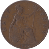 1921 HALFPENNY ( FINE ) - Halfpenny - Cambridgeshire Coins
