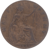 1921 HALFPENNY ( FINE ) - Halfpenny - Cambridgeshire Coins