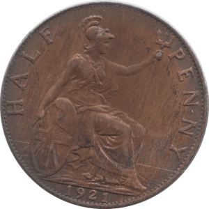 1921 HALFPENNY ( UNC ) - Halfpenny - Cambridgeshire Coins