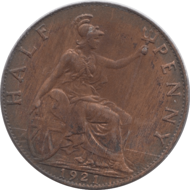 1921 HALFPENNY ( UNC ) - Halfpenny - Cambridgeshire Coins