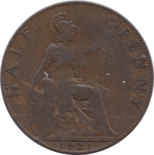 1921 HALFPENNY ( VF ) - HALFPENNY - Cambridgeshire Coins