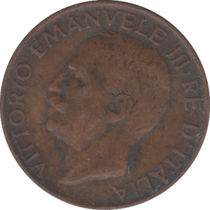 1921 ITALY 5 CENTESIMI - WORLD COINS - Cambridgeshire Coins