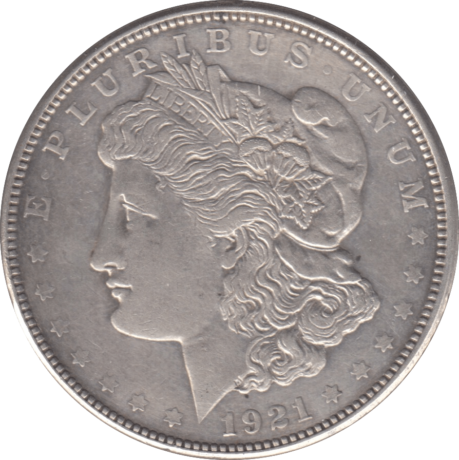 1921 MORGAN DOLLAR USA DENVER MINT - SILVER WORLD COINS - Cambridgeshire Coins